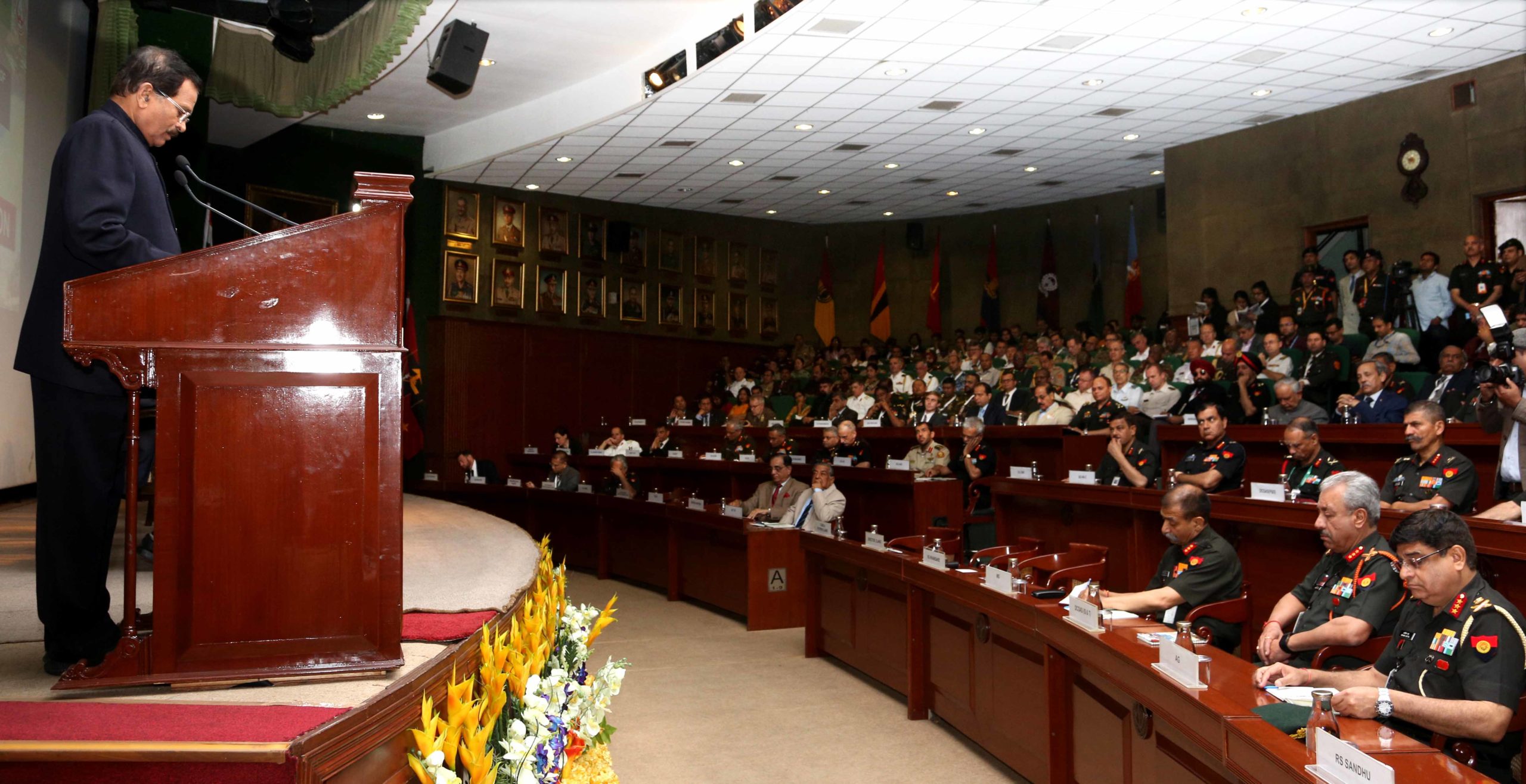Indian Army International Seminar 'Changing Characteristics of Land Warfare and It’s Impact on the Military' inaugurated by Hon'ble RRM at Manekshaw Centre, New Delhi.